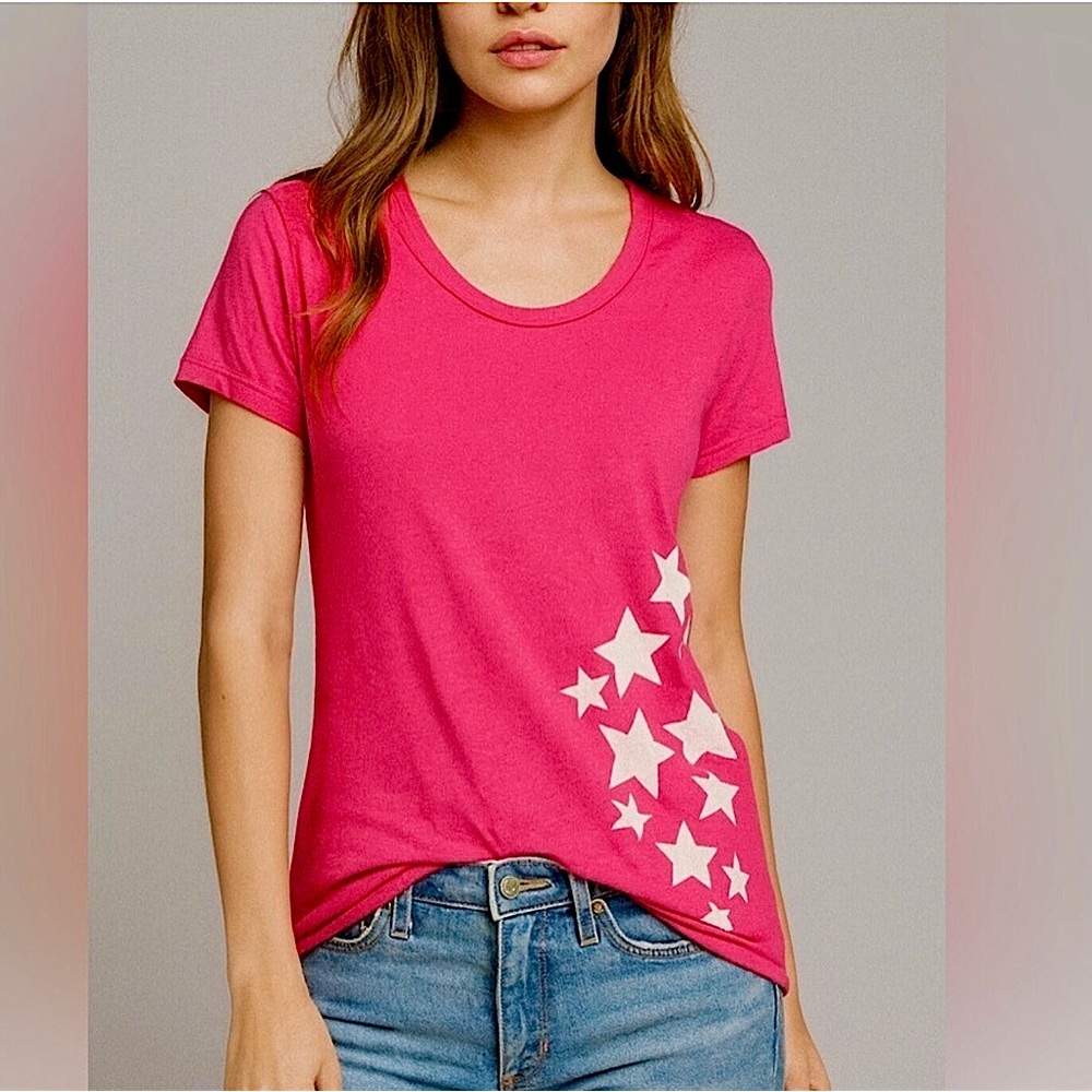 Sundry Pink Stars T-Shirt